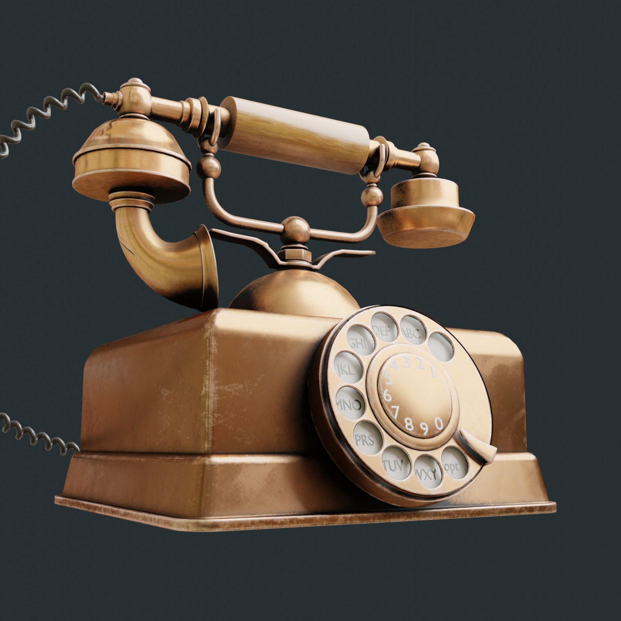 Téléphone vintage dans Blender cycles render image