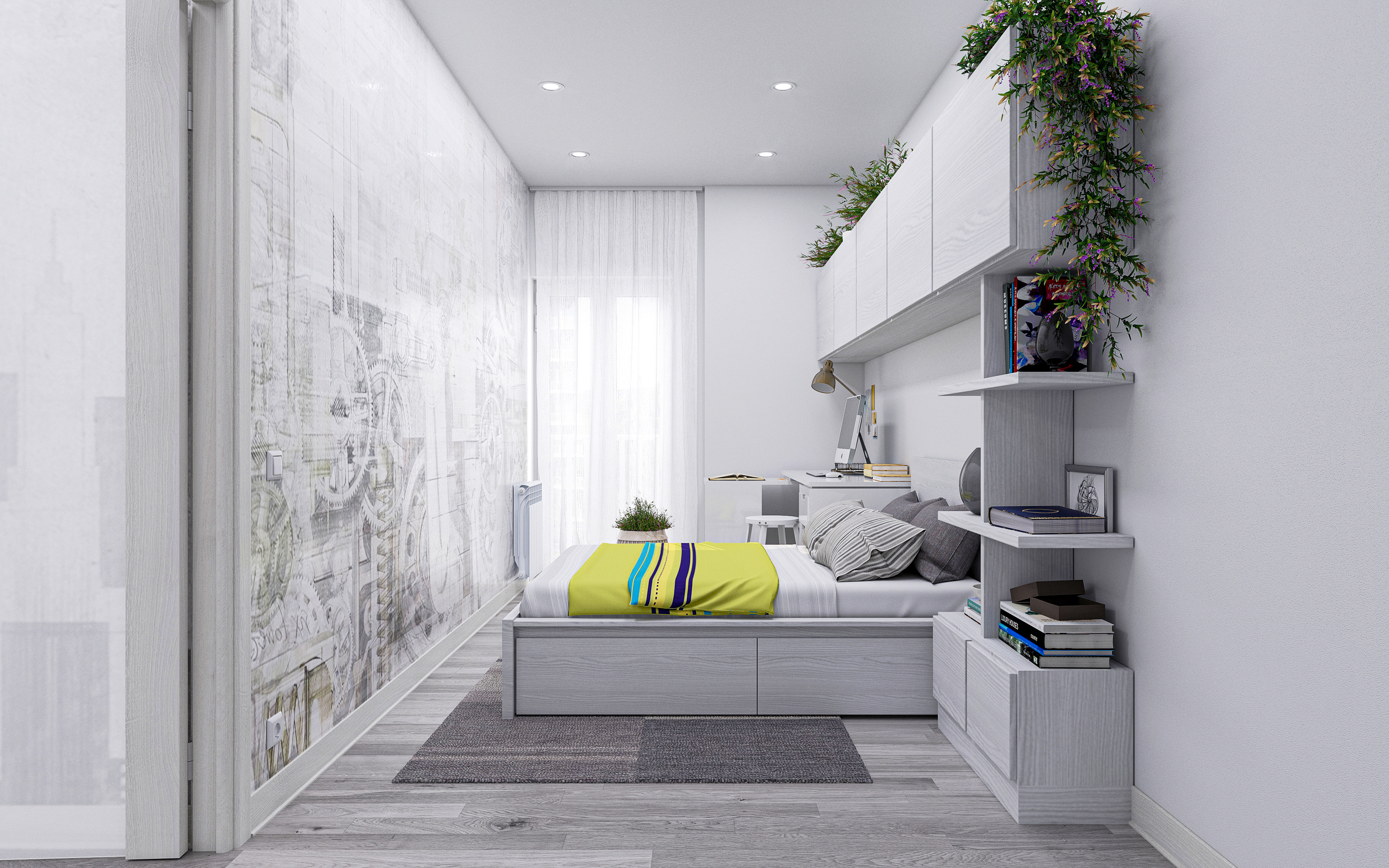 Appartement de trois pièces S73 dans 3d max corona render image