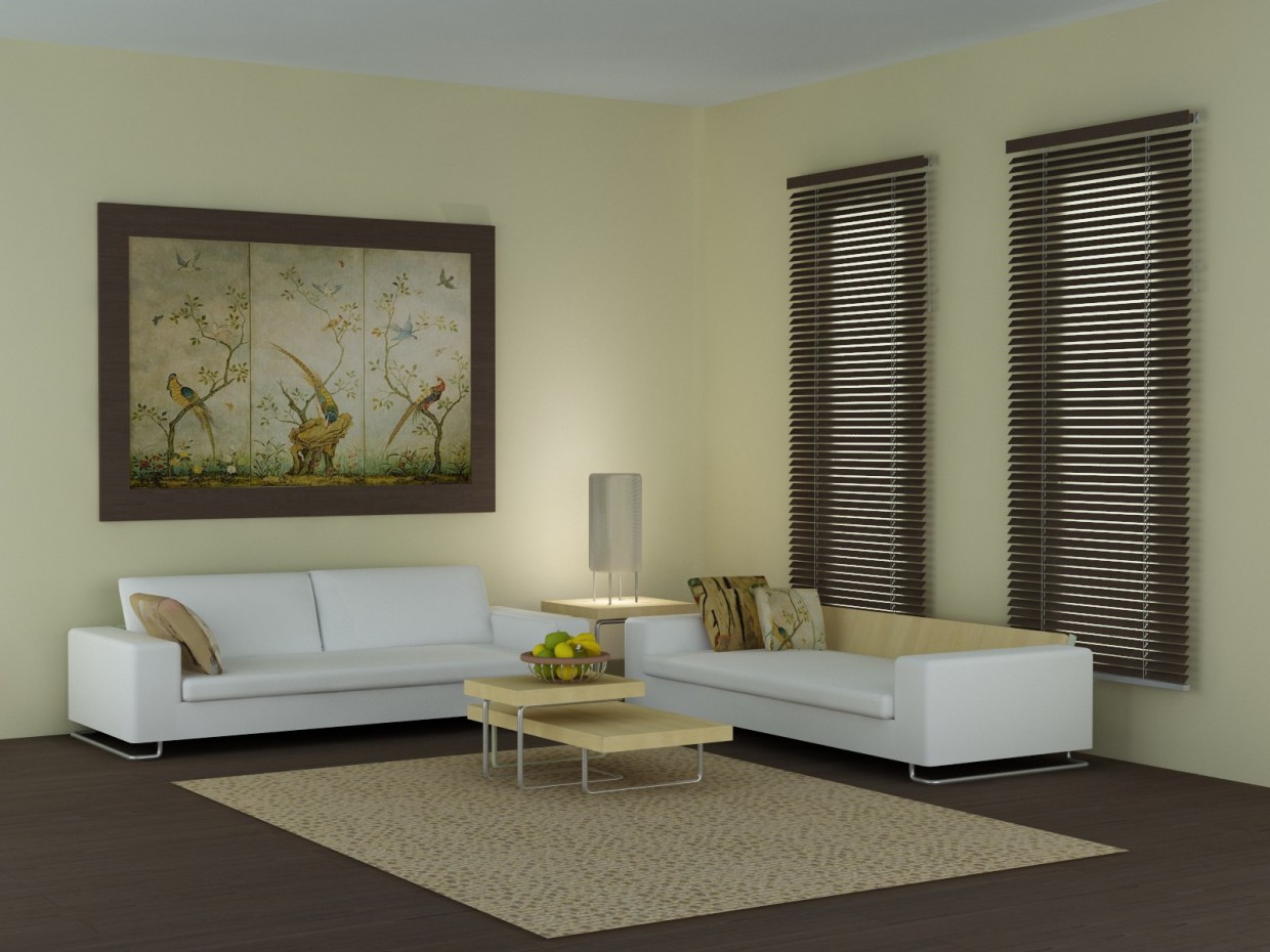 Interior simples em 3d max vray imagem