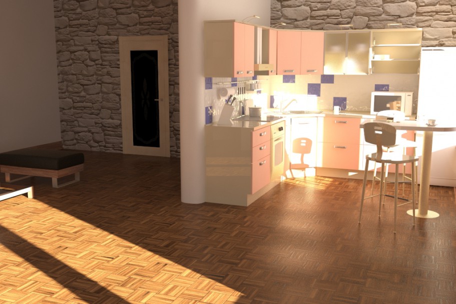 Stüdyo in 3d max vray 3.0 resim