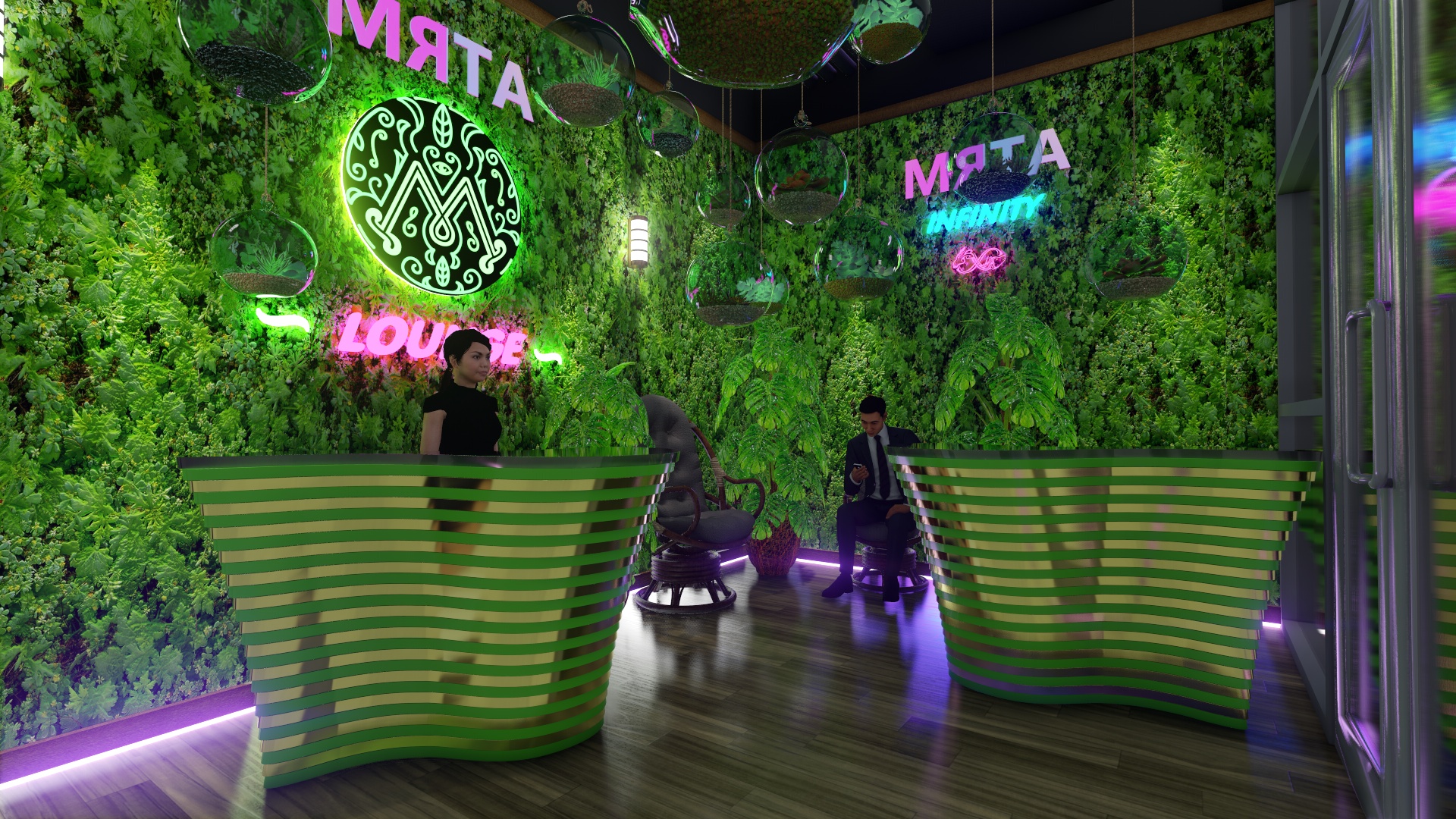 3D Video presentation Lounge Hookah bar. (Video attached) in Cinema 4d Other image