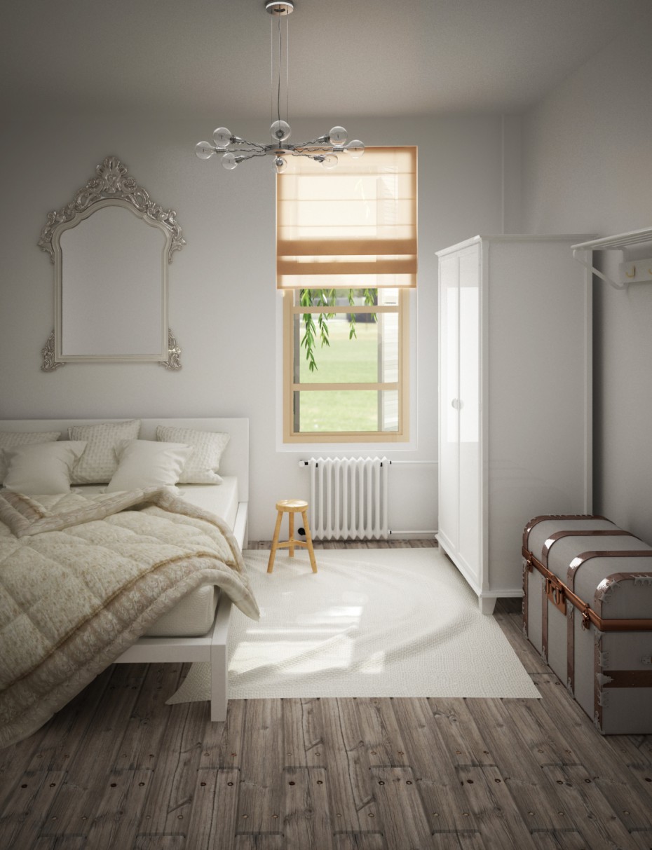 Camera da letto in 3d max vray 2.0 immagine