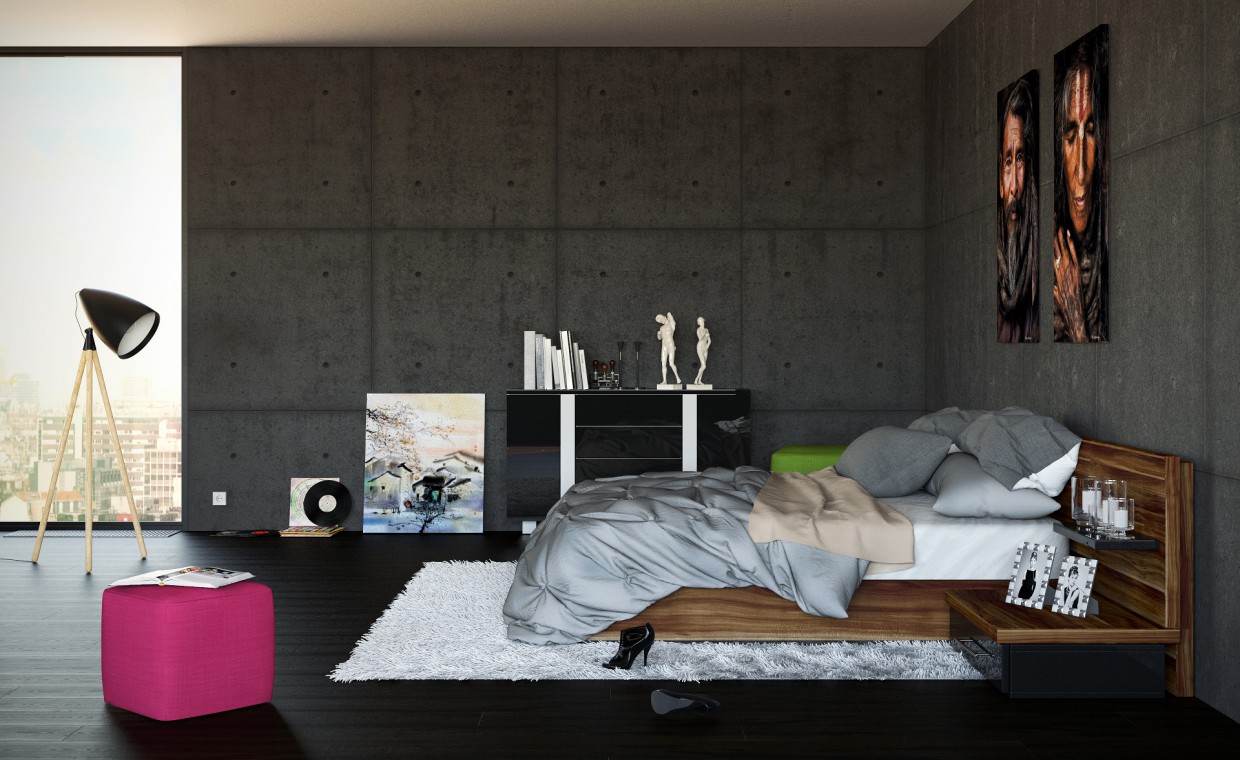 Appartements de luxe dans 3d max corona render image