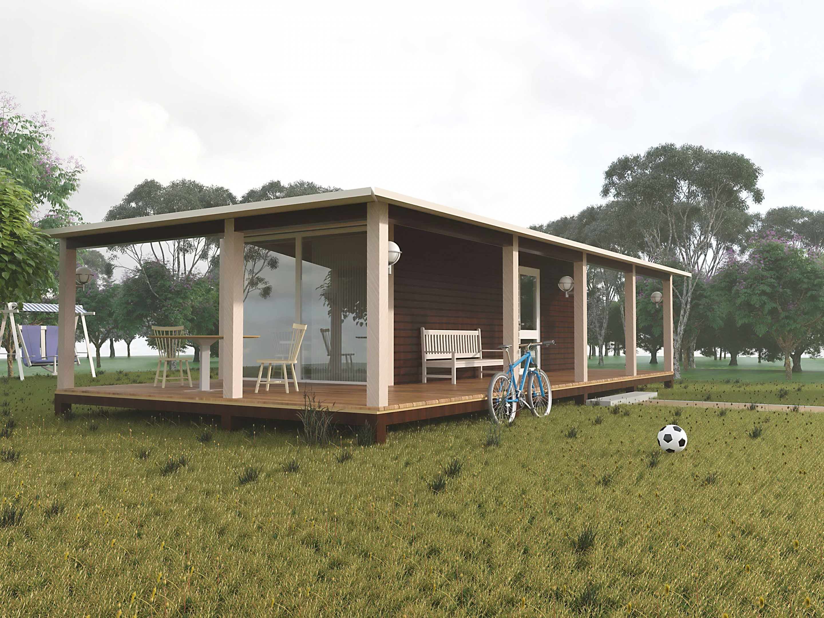 Container house. em ArchiCAD corona render imagem