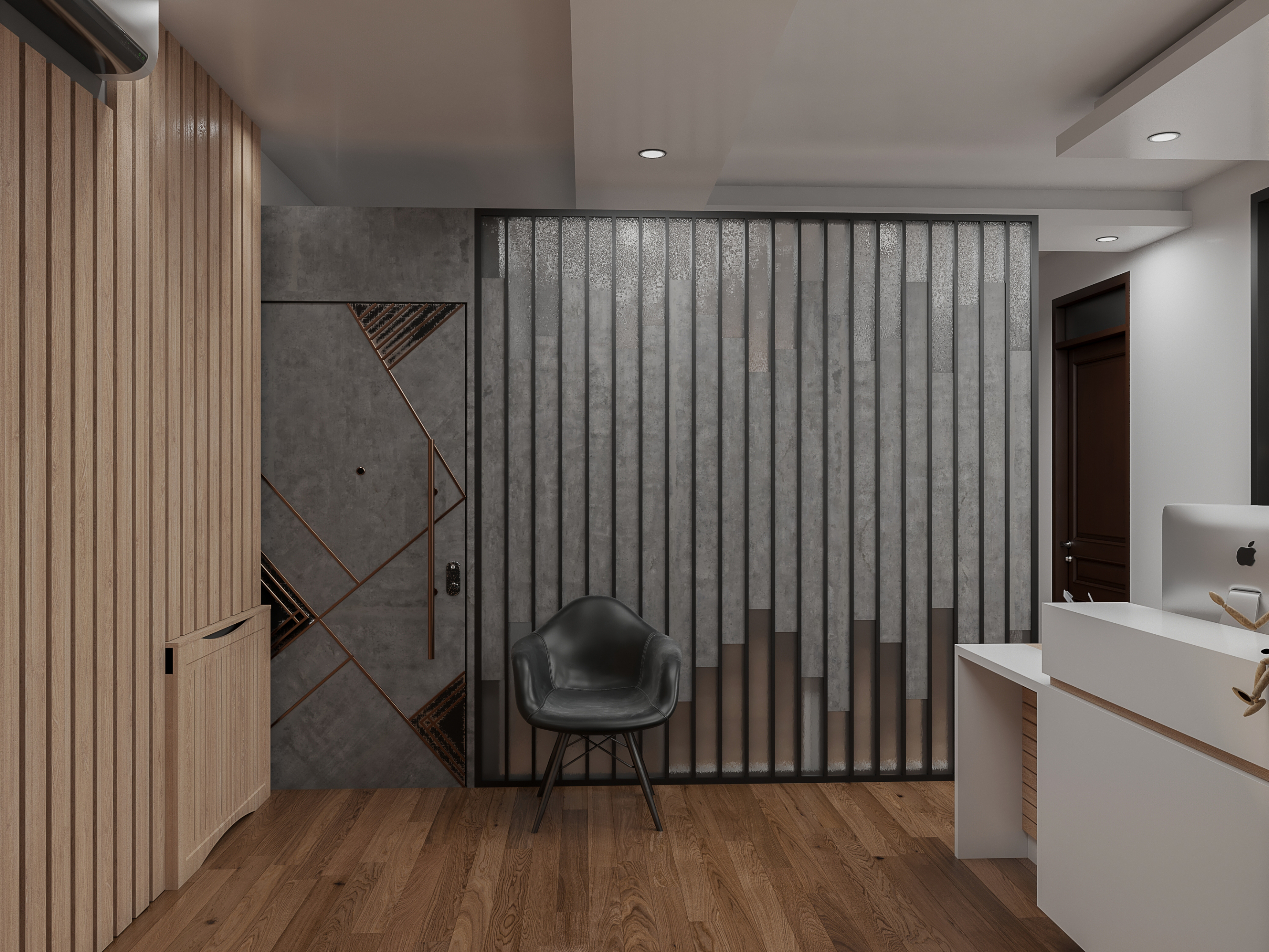 ofis lobisi in 3d max vray 5.0 resim