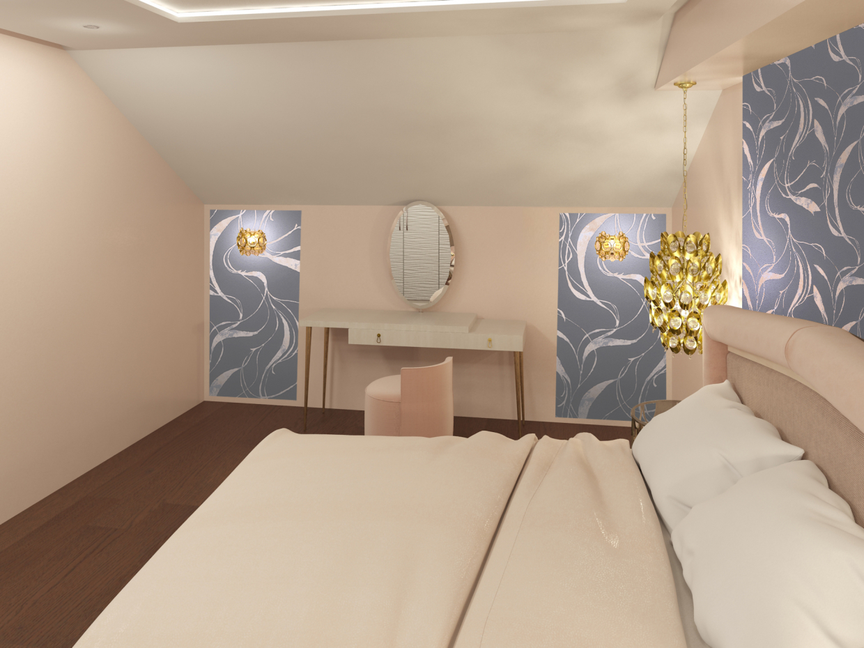 Bedroom in 3d max vray 3.0 image