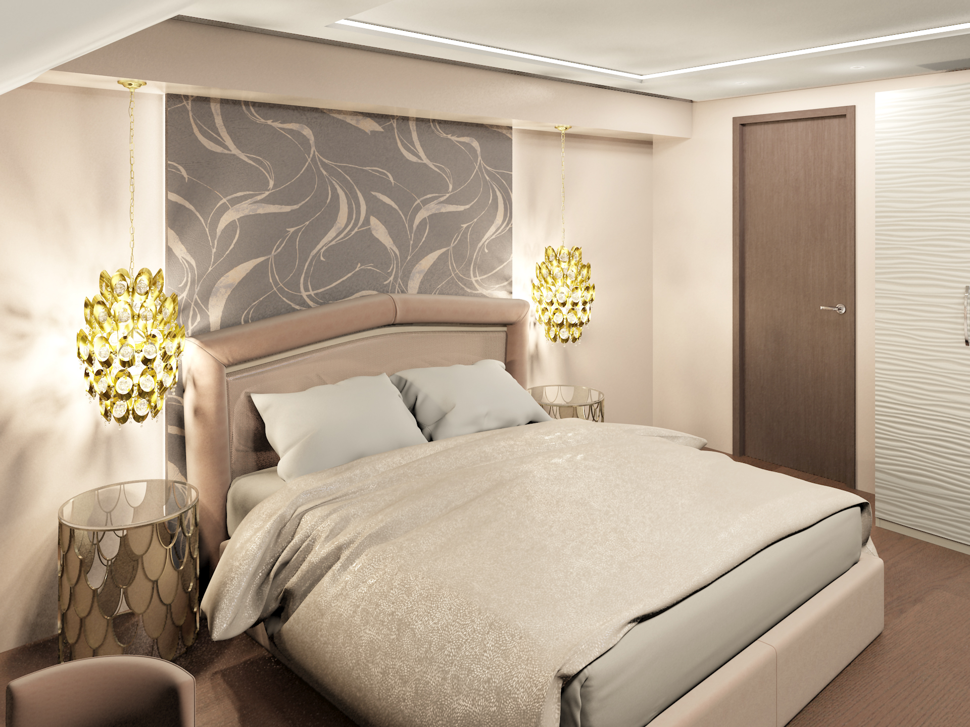 Bedroom in 3d max vray 3.0 image