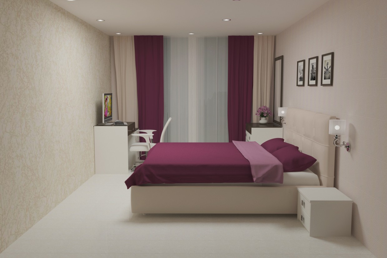 Quarto em 3d max vray 3.0 imagem