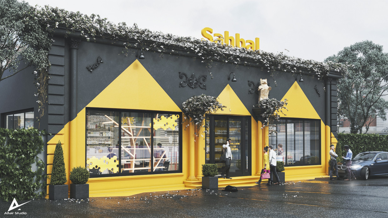 imagen de Tienda Sah-Bal en Bakú en 3d max corona render