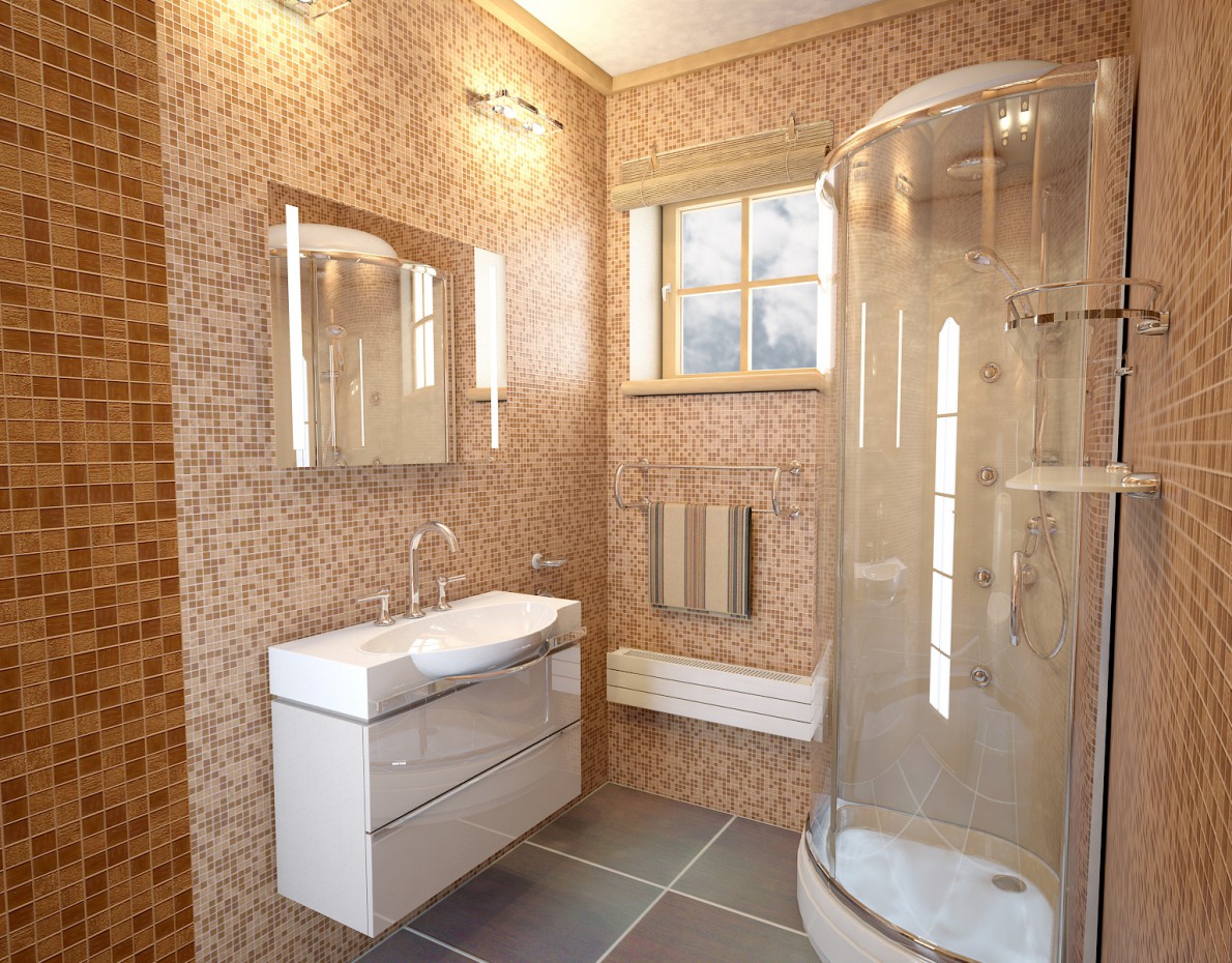 salle de bain dans 3d max vray image