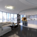 Round apartment in St. Petersburg in 3d max corona render image