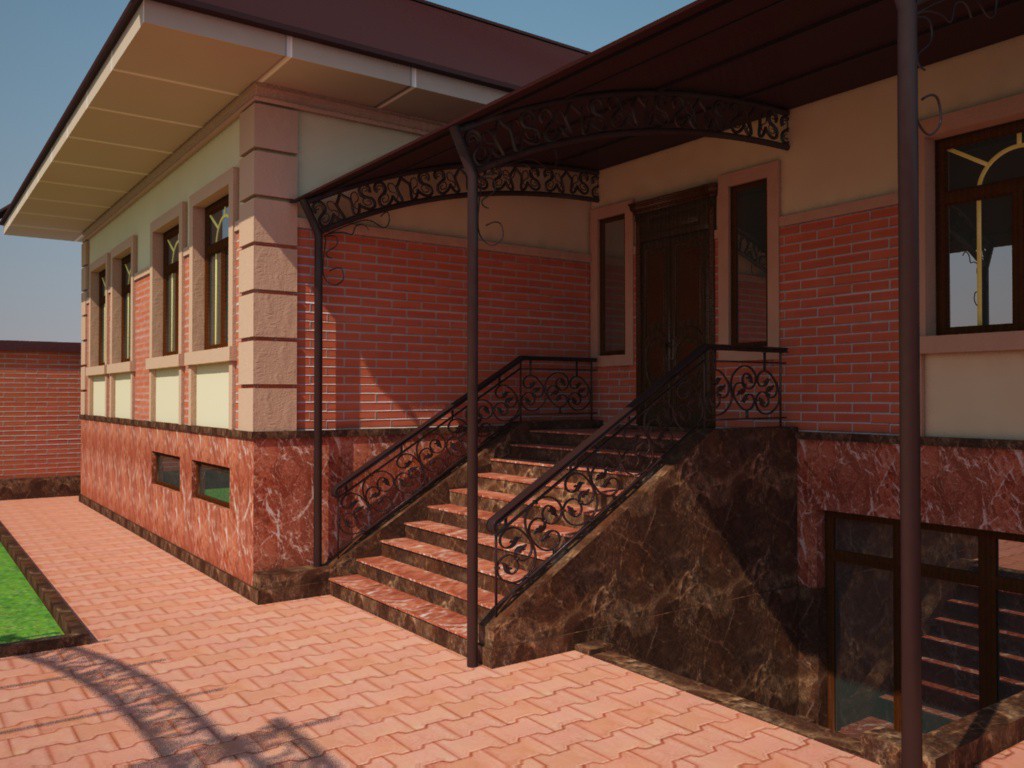 Privathaus in 3d max vray Bild