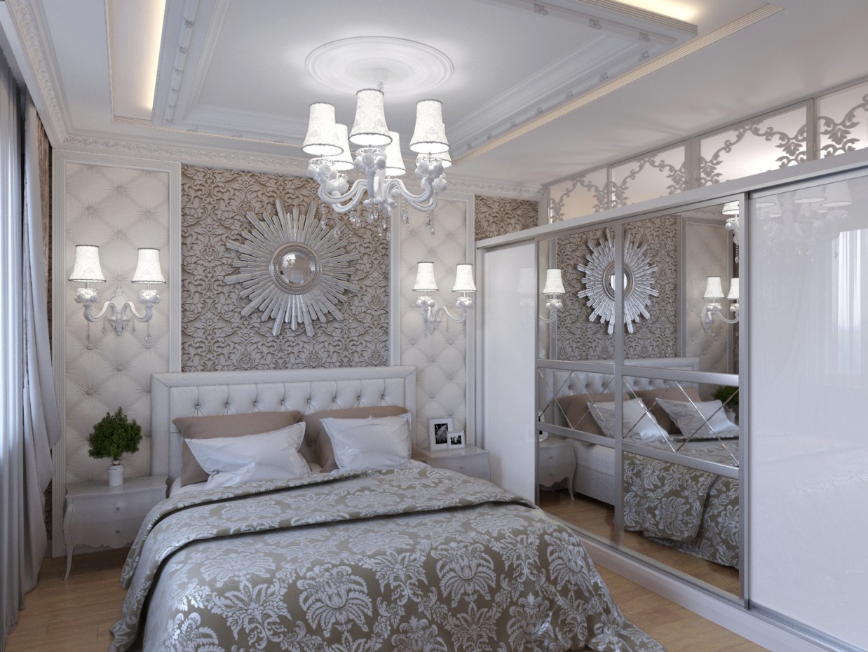 Bedroom in 3d max corona render image