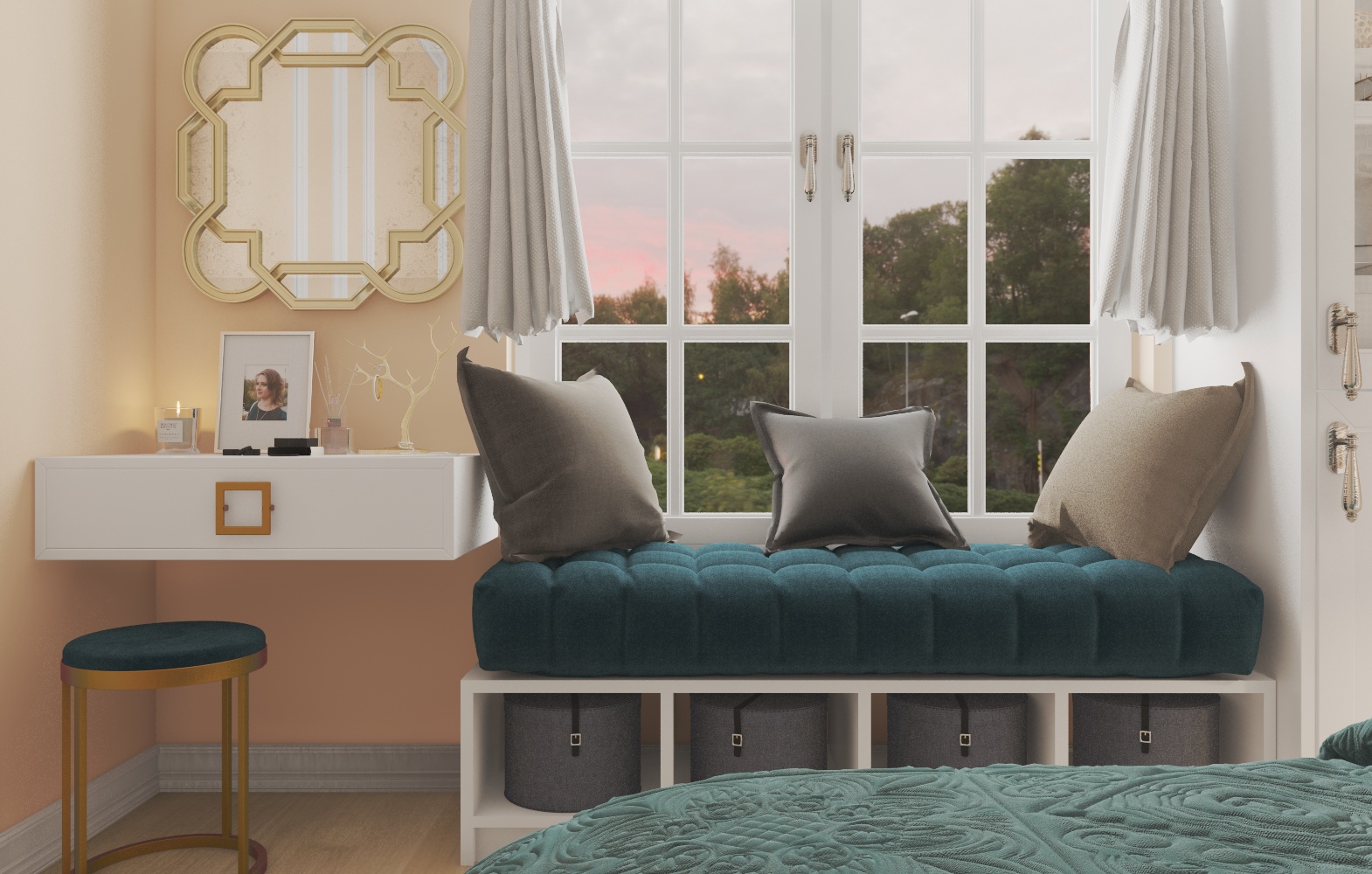 Bedroom in 3d max vray 3.0 image