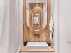 Salle de bain style scandinave