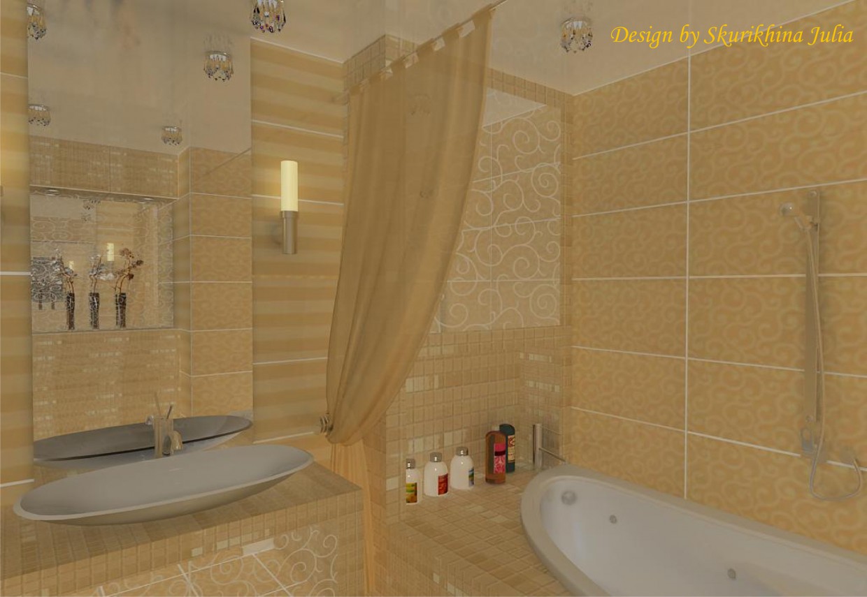 Bathroom in 3d max vray image