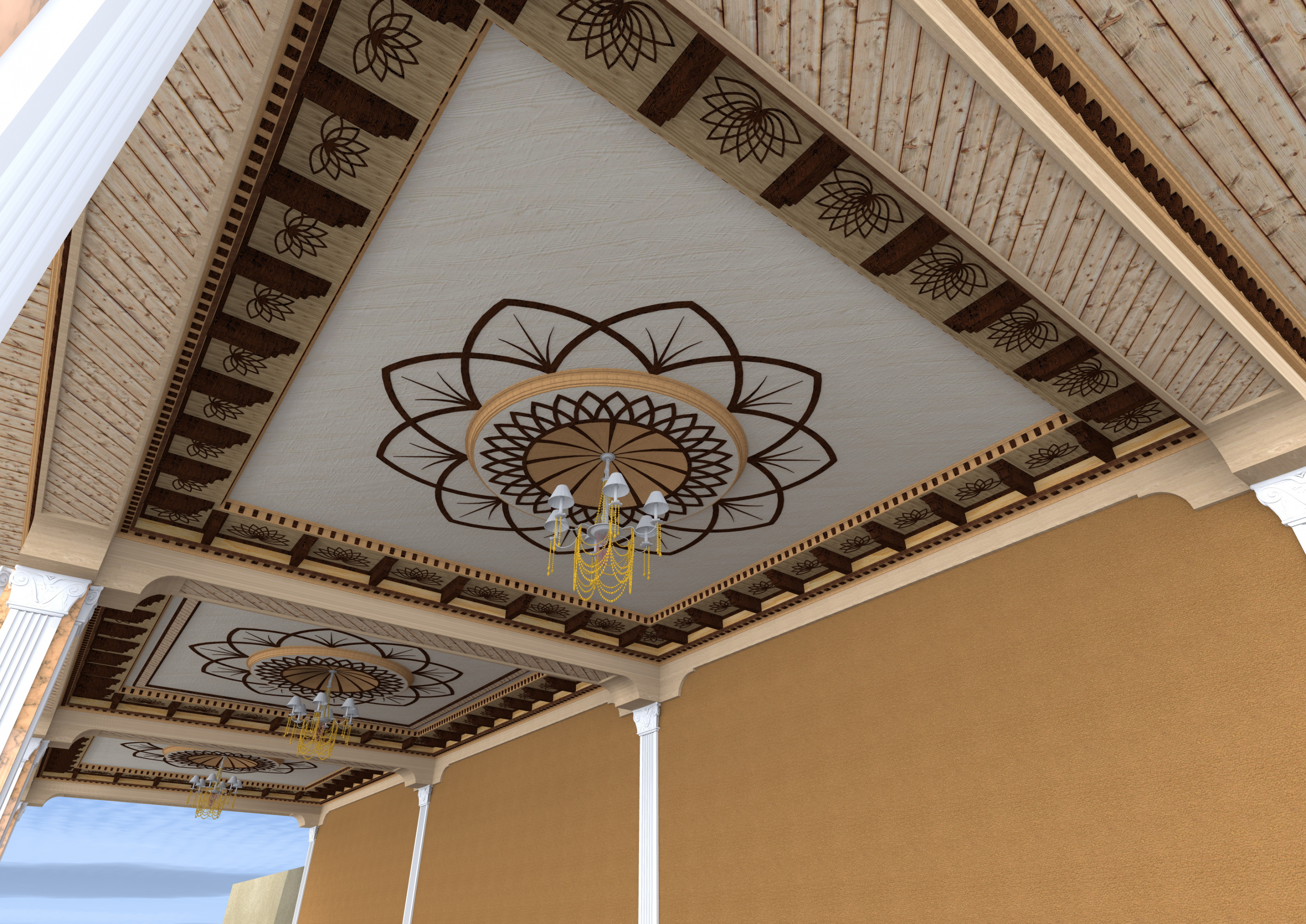 Plafond en bois et contreplaqué dans ArchiCAD Other image