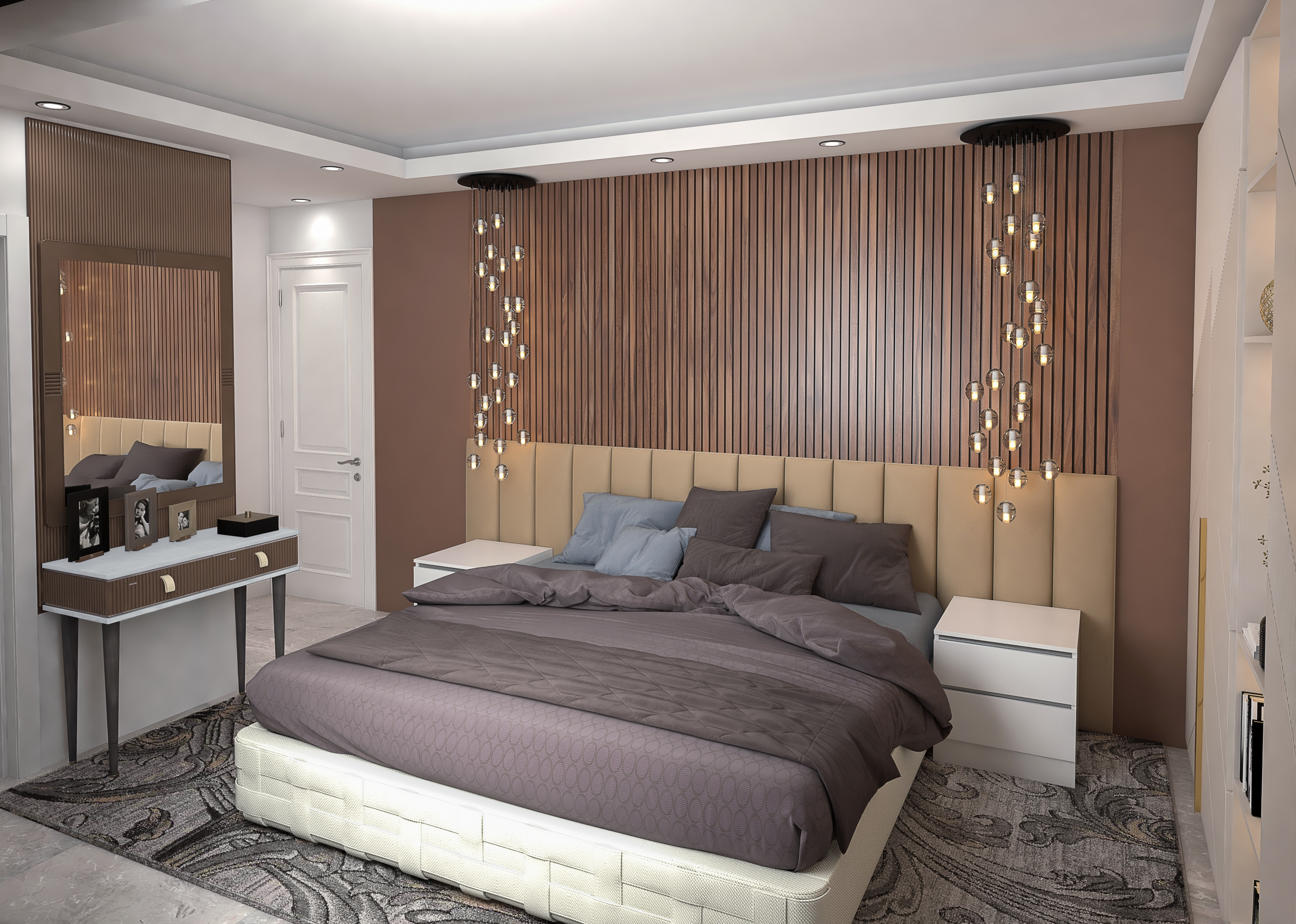 quarto de luxo em 3d max vray 5.0 imagem