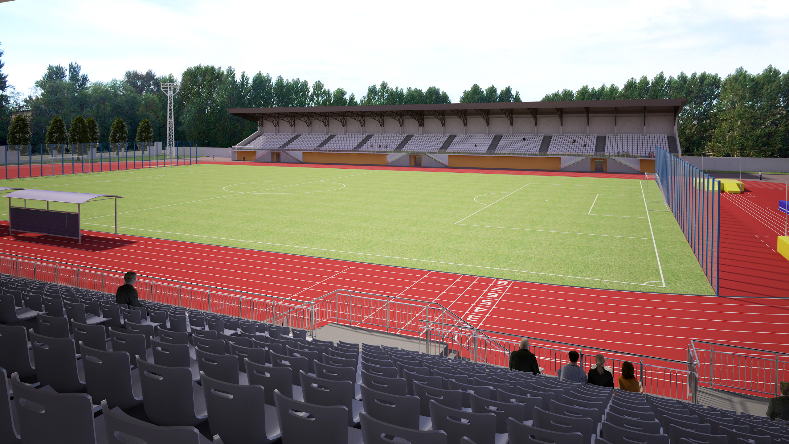 Stadio "Mashinostroitel" in 3d max vray 3.0 immagine