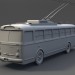 Trolleybus in Maya mental ray image