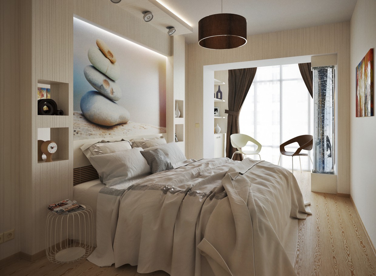 Chambre à coucher... (une vision alternative) dans 3d max corona render image