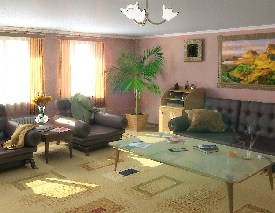 Zimmer in 3d max vray 3.0 Bild