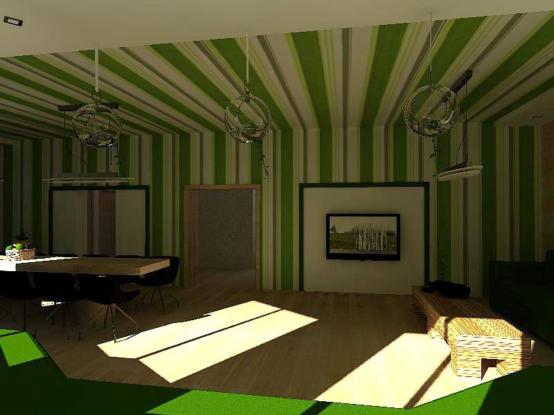 Kroki Eco konuk evi in 3d max vray resim