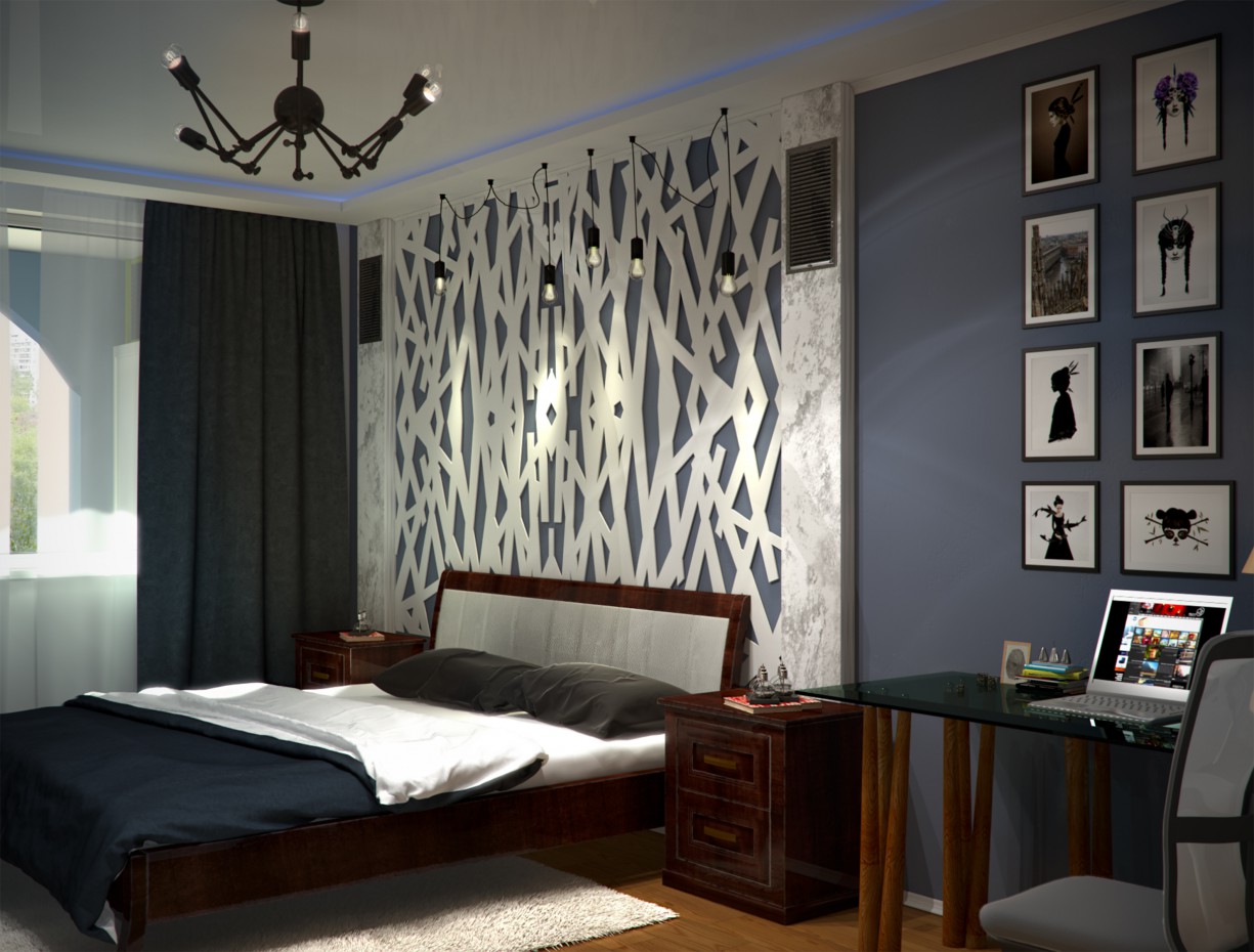 Quarto para um menino em 3d max vray imagem