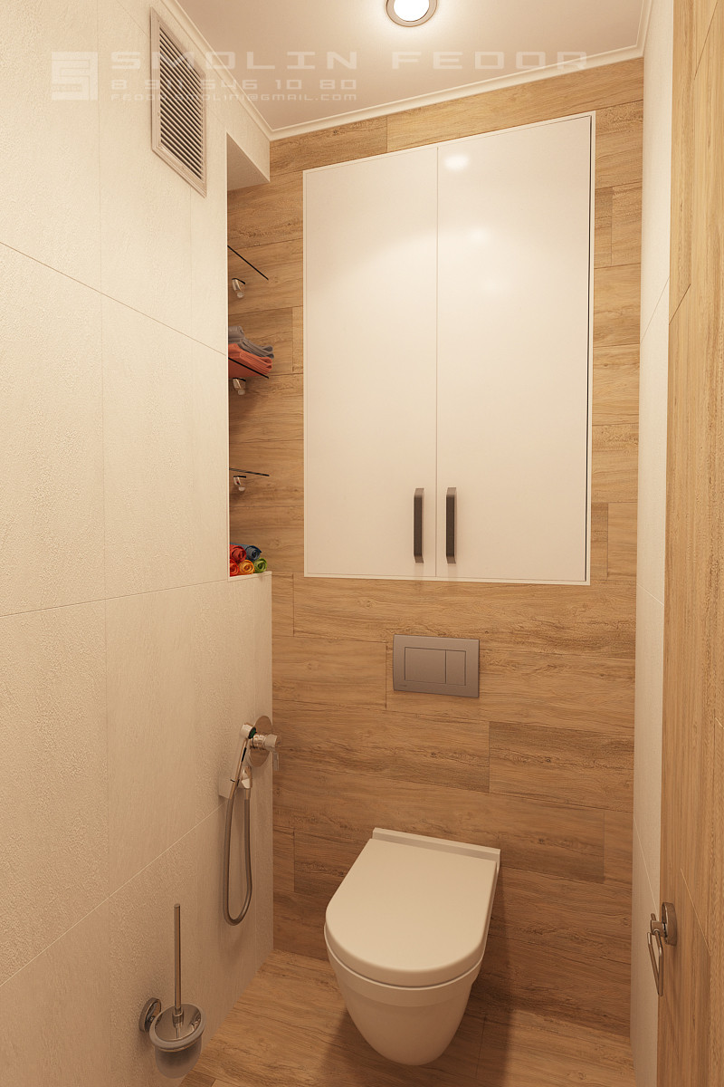 WC in stile eco-stile in 3d max corona render immagine