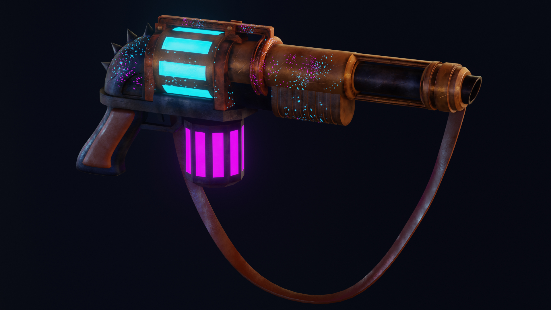 Fusil à pompe dans Blender cycles render image