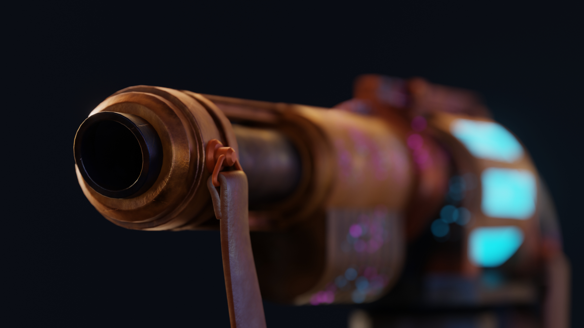 Fusil à pompe dans Blender cycles render image