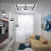 Cucina con soggiorno in 3d max vray immagine