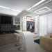 Cucina con soggiorno in 3d max vray immagine