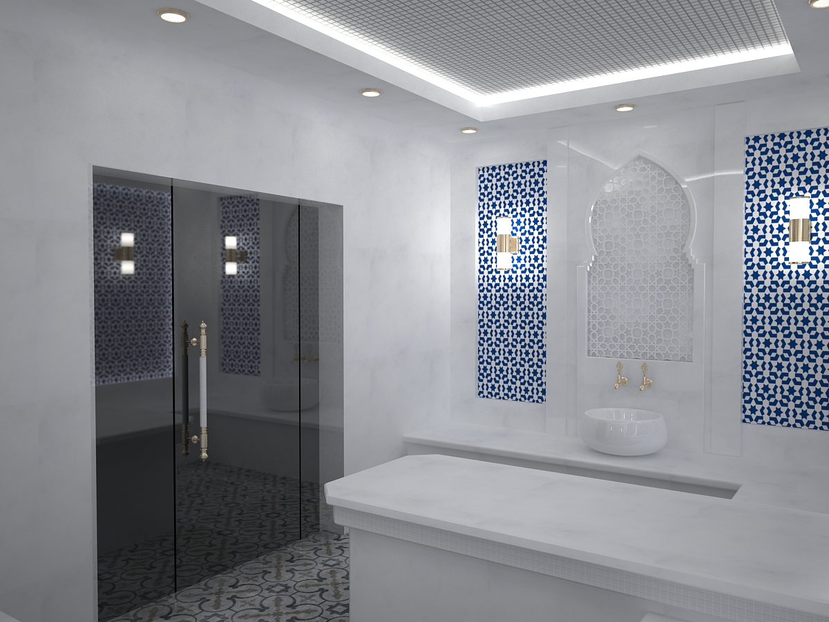 Türkische Sauna 01 in 3d max vray 3.0 Bild