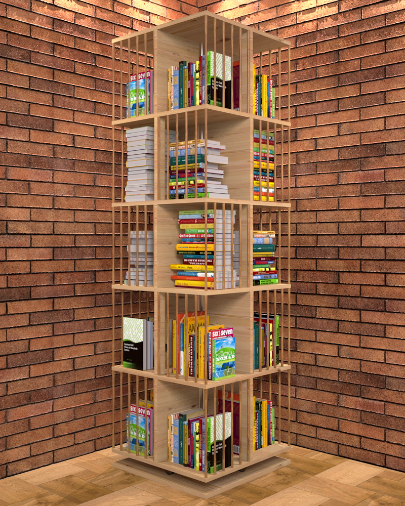 Bookcase_swivel in 3d max vray 3.0 image