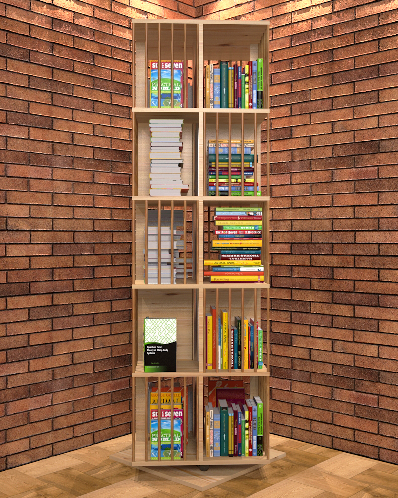 Bookcase_swivel in 3d max vray 3.0 image