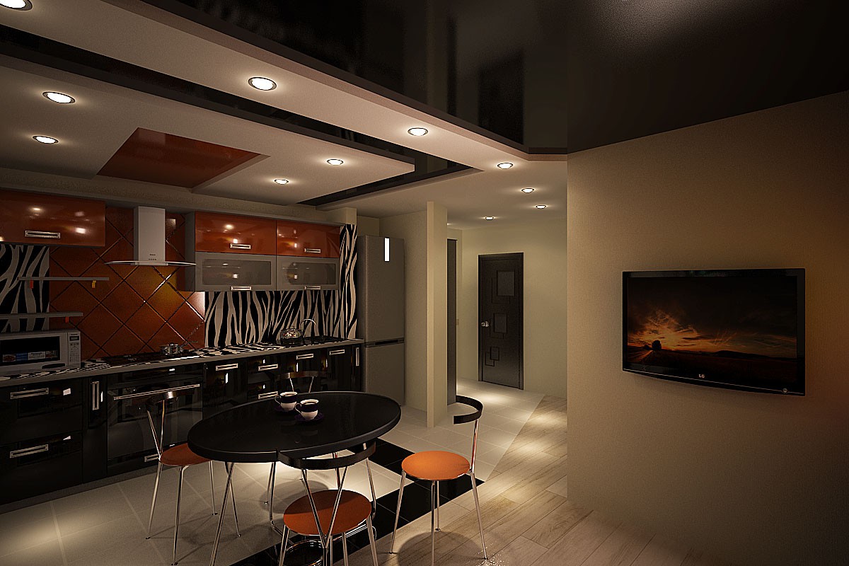 kitchen Studio in 3d max vray image