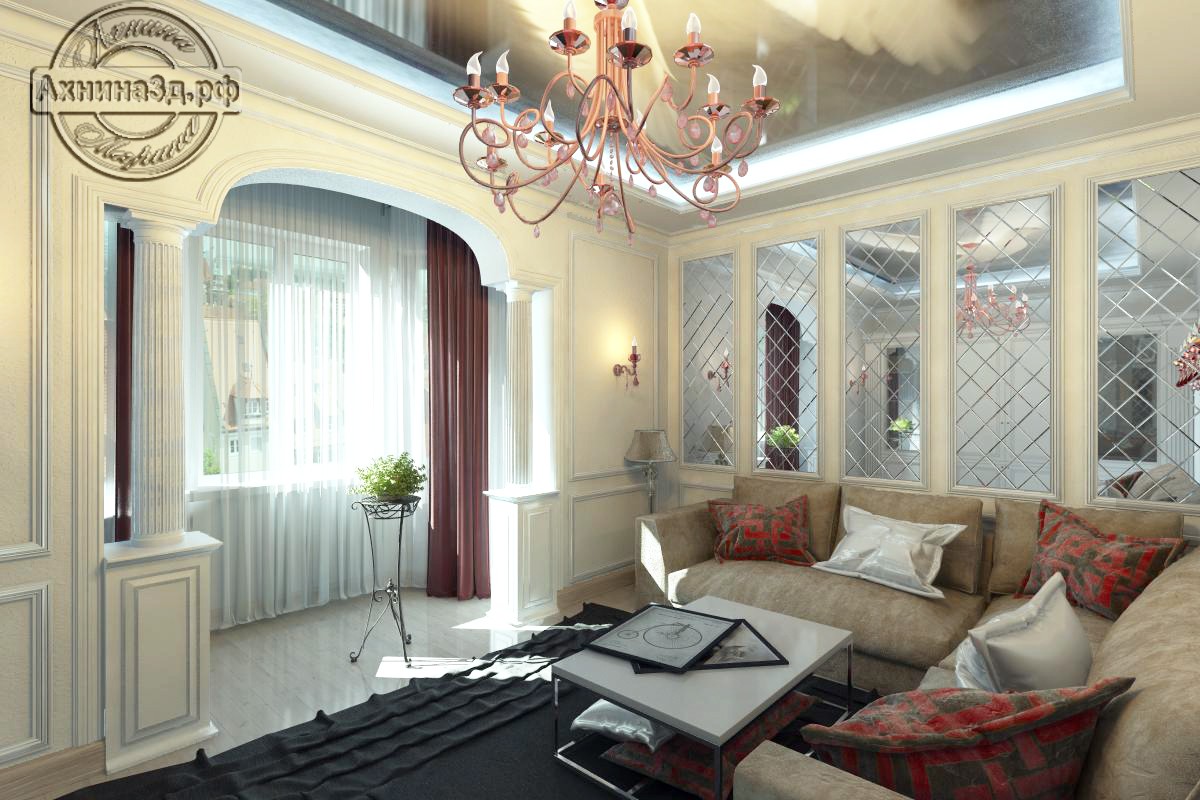 Salon dans 3d max vray image