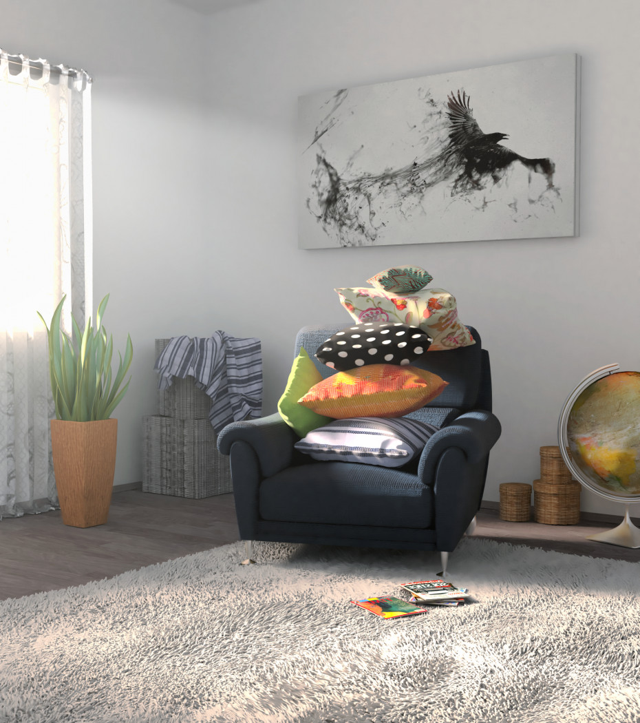 Подушки в Blender cycles render изображение