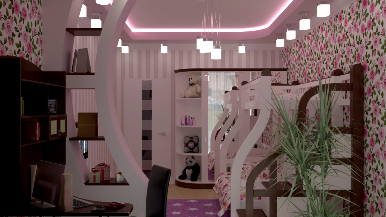 girls Room in 3d max corona render image