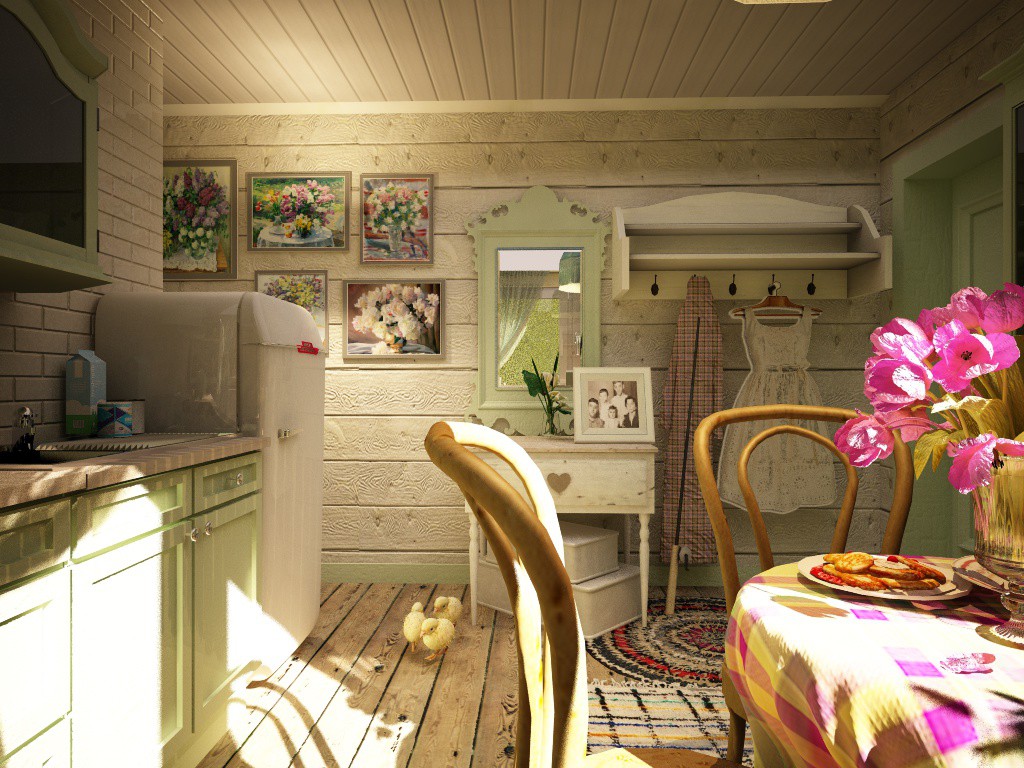 "cabine" em Cinema 4d vray imagem