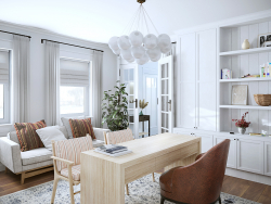 Living room in white