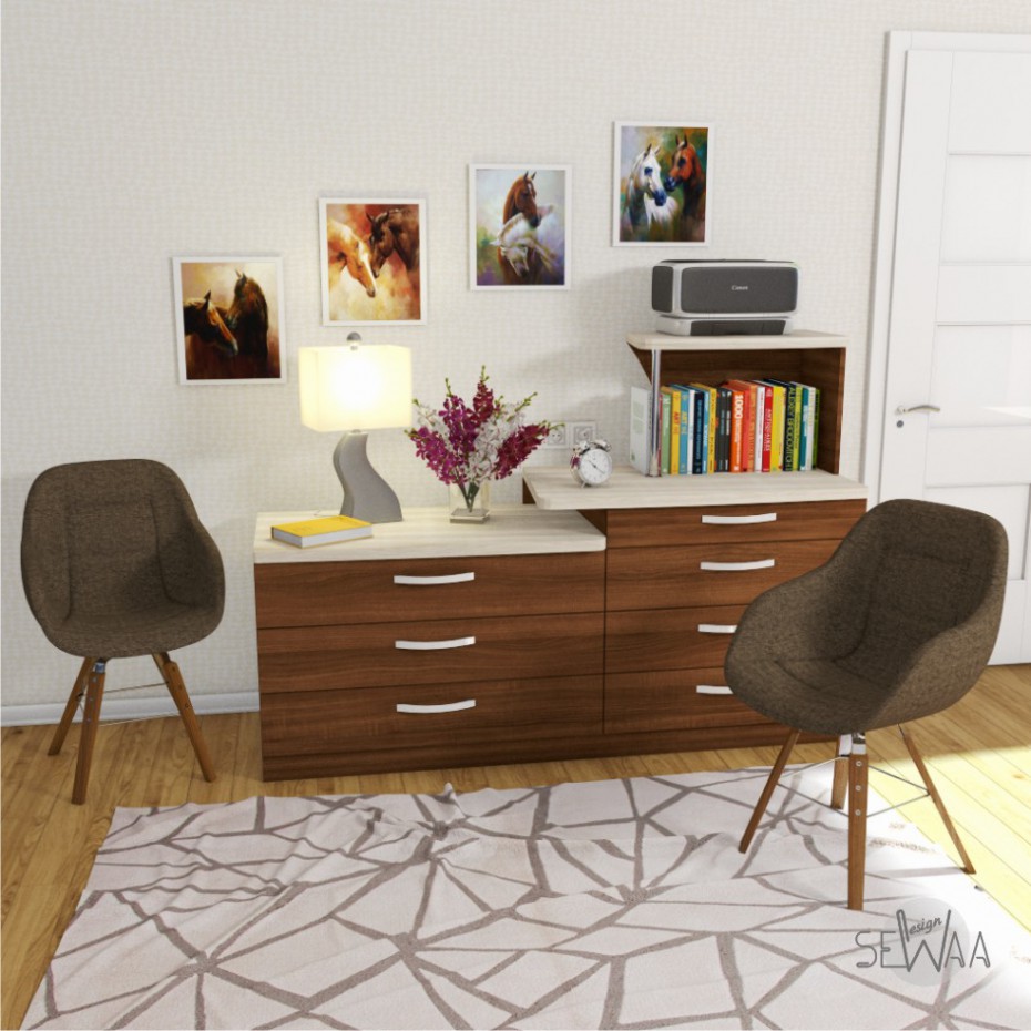 Commode avec table dans 3d max vray image