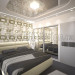 Quarto em tons de verde-oliva em 3d max vray imagem