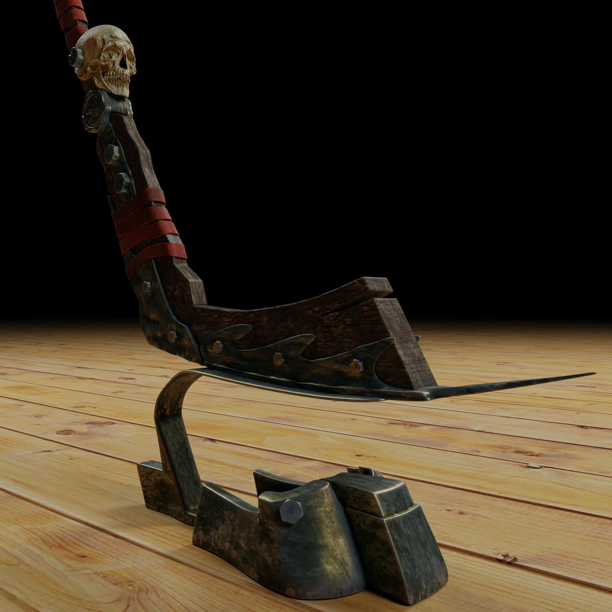 hockey stick in Blender cycles render image