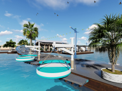 resort flutuante skyline