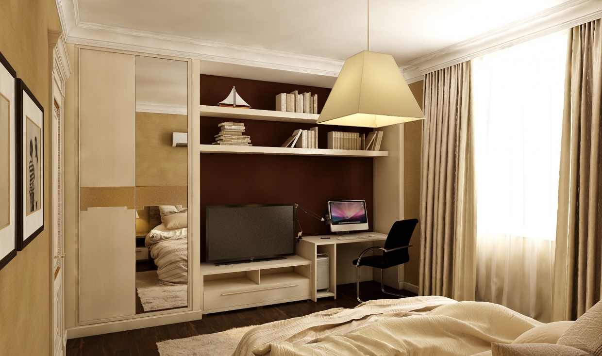 Quarto em 3d max vray imagem