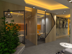 modern Office realistic 3d rendering