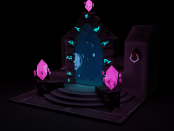 Portail magique (low poly)