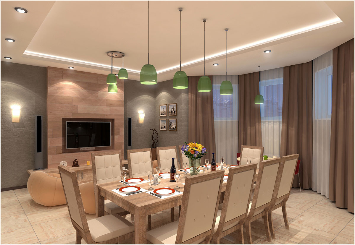 Design de interiores de um quarto para churrasco em Chernigov. em 3d max vray 1.5 imagem